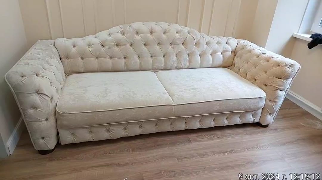 Замена обивки дивана на дому. Южноуральск