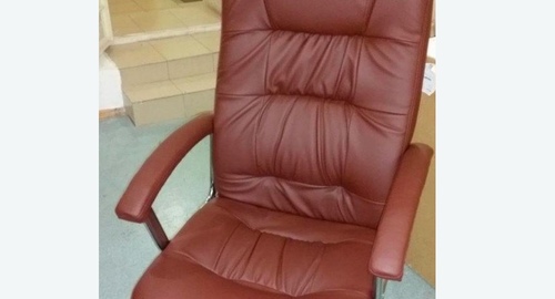 Обтяжка офисного кресла. Южноуральск